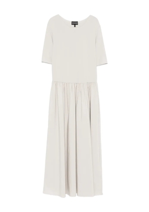 Emporio Armani short-sleeve midi dress - Neutrals