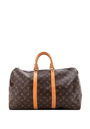 Louis Vuitton Pre-Owned Keepall Bag Monogram Canvas 45 satchel - Brown