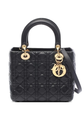 Christian Dior Pre-Owned 2010s Lady Dior two-way leather handbag - Black