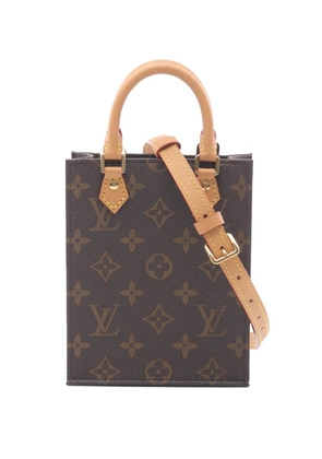 Louis Vuitton Pre-Owned 2021-2026 Monogram Petit Sac Plat satchel - Brown