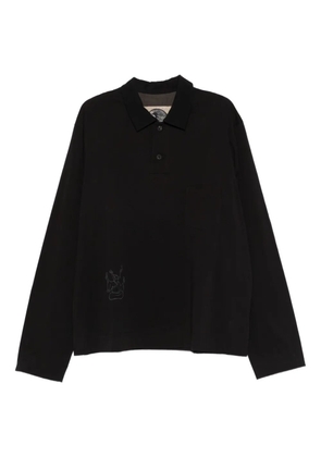 Ziggy Chen cotton polo shirt - Black
