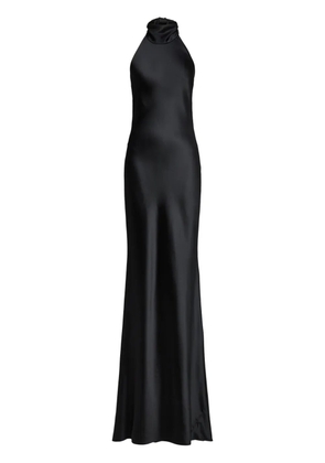 Ralph Lauren Collection satin-finish sleeveless gown - Black