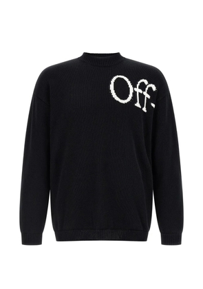 Off-White logo-print sweater - Black