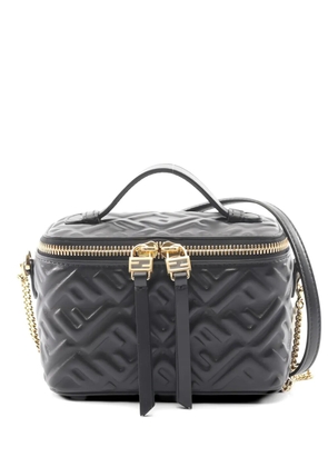 Fendi Pre-Owned 1920s FF-motif leather tote bag - Black