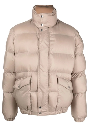 Alexander McQueen Graffiti-print puffer jacket - Neutrals
