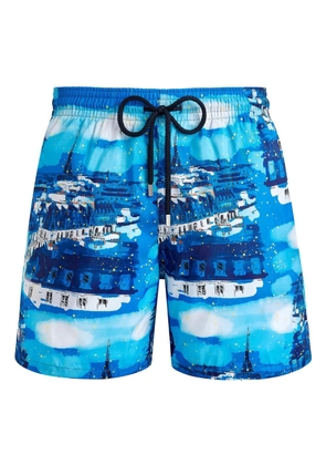Vilebrequin city-print swim shorts - Blue