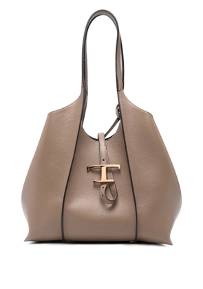 Tod's small T Timeless tote bag - Brown