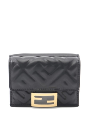 Fendi Pre-Owned 2020s quilted leather wallet - Black