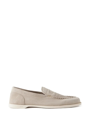 John Lobb topstitched loafers - Neutrals