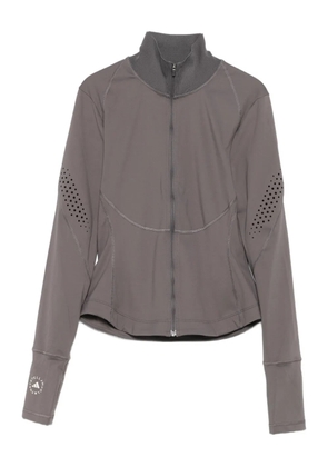 adidas by Stella McCartney laser-cut zip-up jacket - Grey