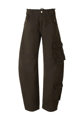DARKPARK Rosalind frayed pocket trousers - Brown
