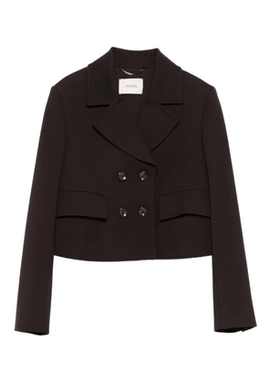 Dorothee Schumacher double-breasted cropped jacket - Brown