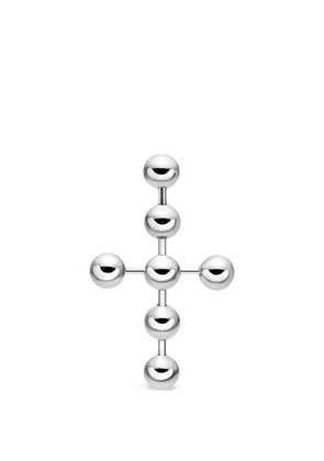 Diesel cross drop earring - Silver