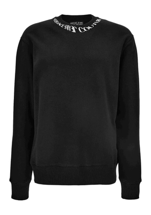 Versace Jeans Couture embroidered crew-neck sweatshirt - Black