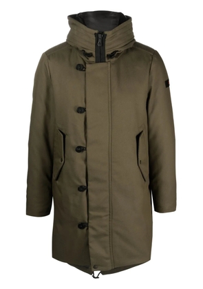Peuterey hooded feather down parka - Green