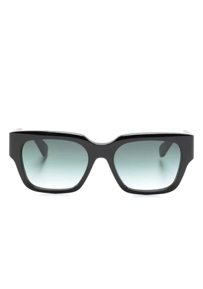 Chloé Eyewear logo-print rectangle-frame sunglasses - Black