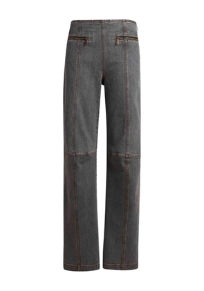 ETRO Pegaso-embroidered jeans - Grey