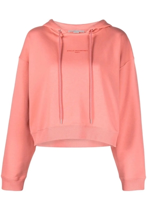 Stella McCartney logo-print drawstring hoodie - Pink