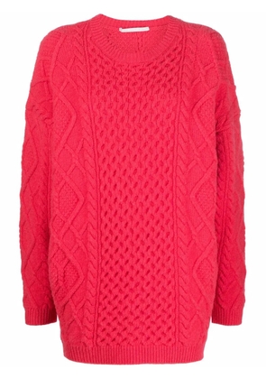 Stella McCartney Aran crew neck jumper - Pink
