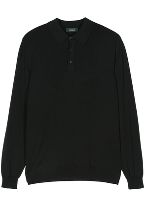 Zanone fine-knit polo shirt - Green