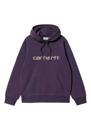 Carhartt WIP logo-embroidered hoodie - Purple