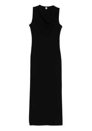 TOTEME cowl-neck maxi dress - Black
