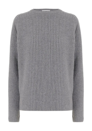 OLIVER LATTUGHI ribbed crew-neck sweater - Grey