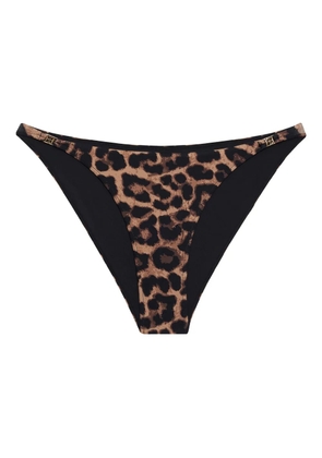 ANINE BING leopard-print bikini bottom - Brown