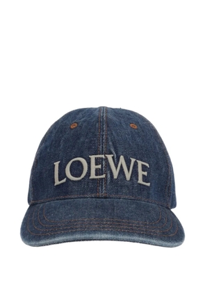 LOEWE denim baseball cap - Blue