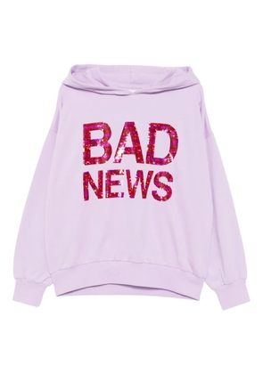 Ashish Bad News hoodie - Purple
