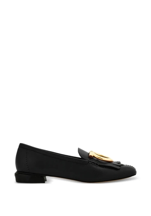 Ferragamo Silvy fringed gancio loafers - Black