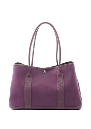 Hermès Pre-Owned 2011 PM Garden Party pebble-grain tote bag - Purple