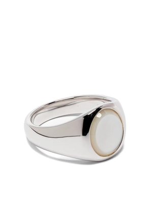 Tom Wood Kim mother-of-pearl ring - Silver