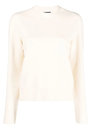 Jil Sander wool crew neck jumper - White