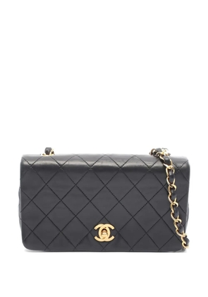 CHANEL Pre-Owned 1989-1991 quilted chain-link mini bag - Black