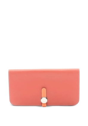 Hermès Pre-Owned 2013 Dogon bi-fold leather wallet - Orange