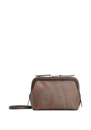 ETRO Arnica paisley-pattern clutch bag - Brown