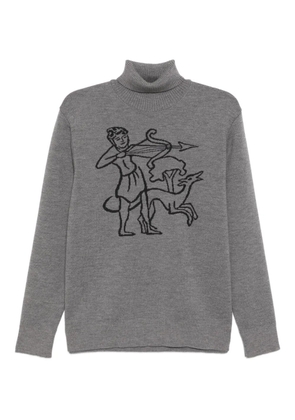 CHATEAU ORLANDO ribbed turtleneck sweater - Grey