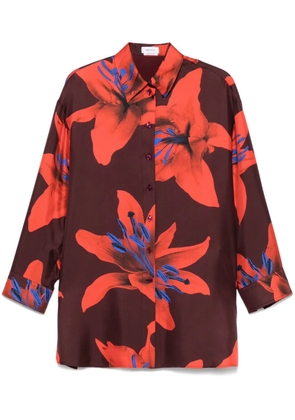 Alexander McQueen floral-print shirt - Red