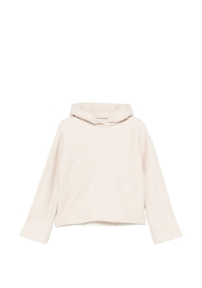 Max Mara logo-embroidered hoodie - Neutrals