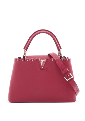 Louis Vuitton Pre-Owned 2017 BB Capucines scalloped-detail leather tote bag - Red