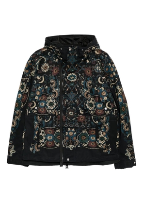 sacai printed jacket - Blue