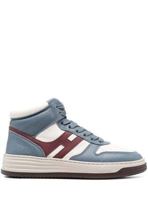 Hogan H630 panelled high-top sneakers - Blue