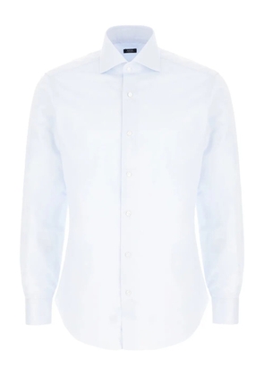 Barba button-cuff shirt - Blue