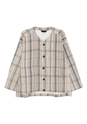 Jan Jan Van Essche Madras checked jacket - Neutrals
