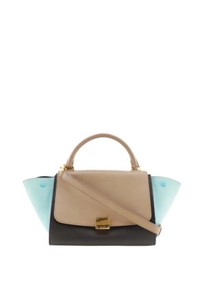 Celine Pre-Owned 2011-2016 Small Tricolor Leather Trapeze satchel - Black