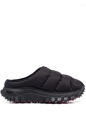 6 MONCLER 1017 ALYX 9SM faux fur-lined quilted sliders - Black