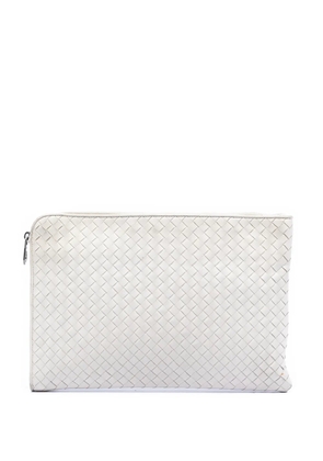 Bottega Veneta Pre-Owned 2012-2025 Nappa Intercciato clutch bag - White