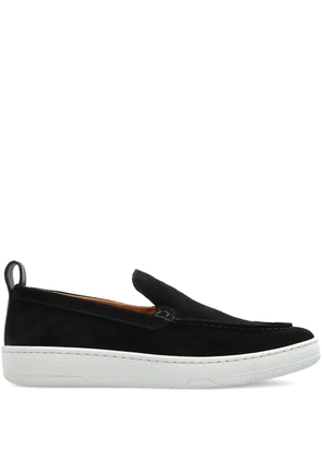 Lanvin topstitched pull-tab sneakers - Black