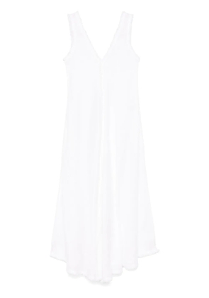 P.A.R.O.S.H. linen midi dress - White
